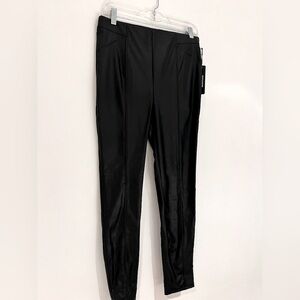 Women’s Black synthetic leather pants